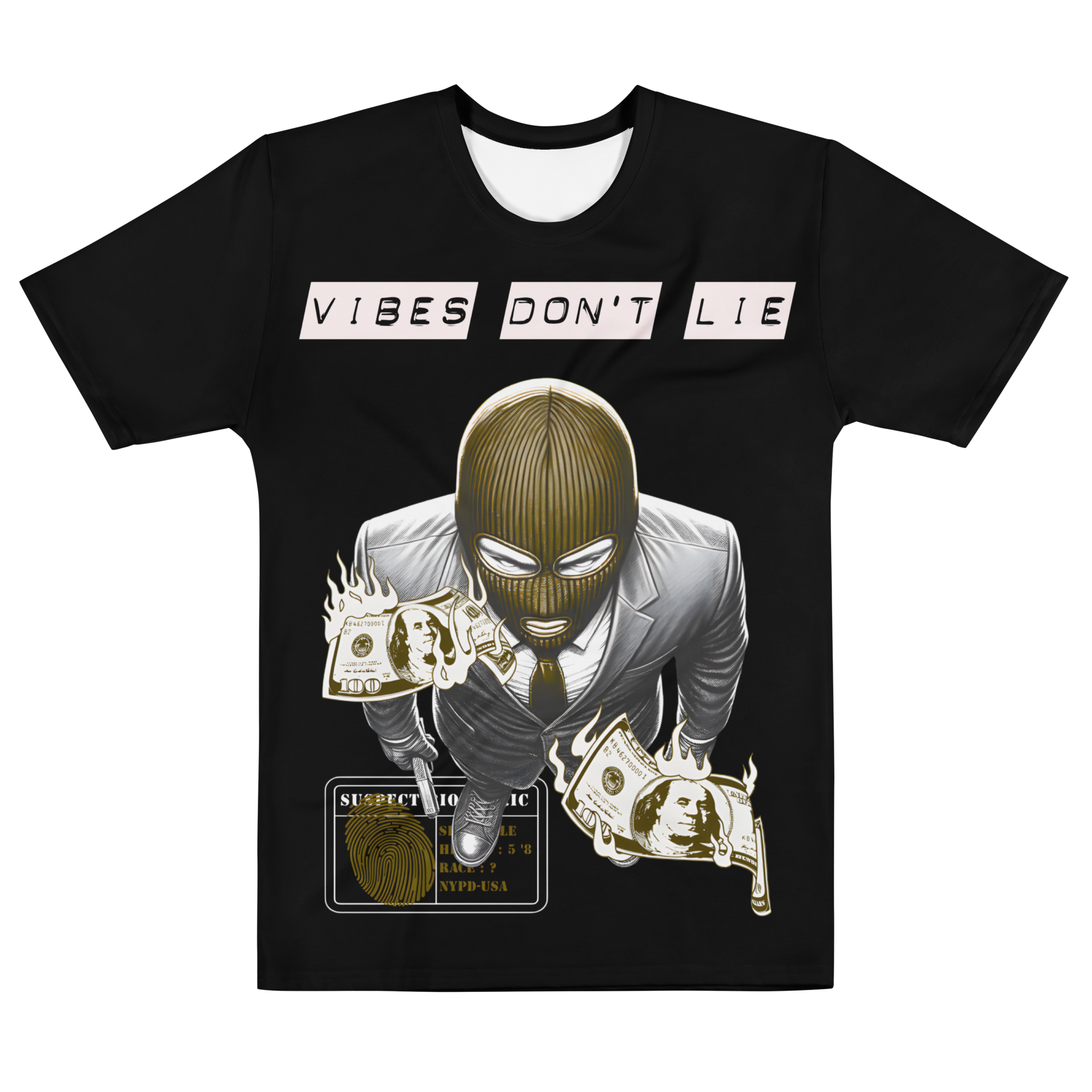 Vibes Don't Lie — Suspect Edition Tee — Front